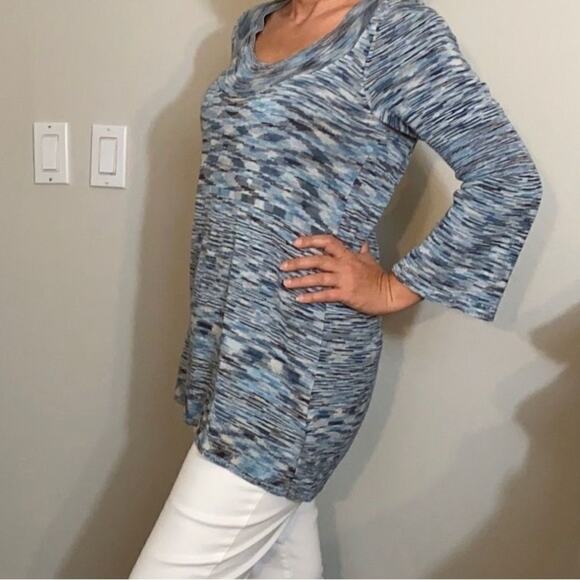 Nine West Tunic Blue sweater M - Picture 5 of 14